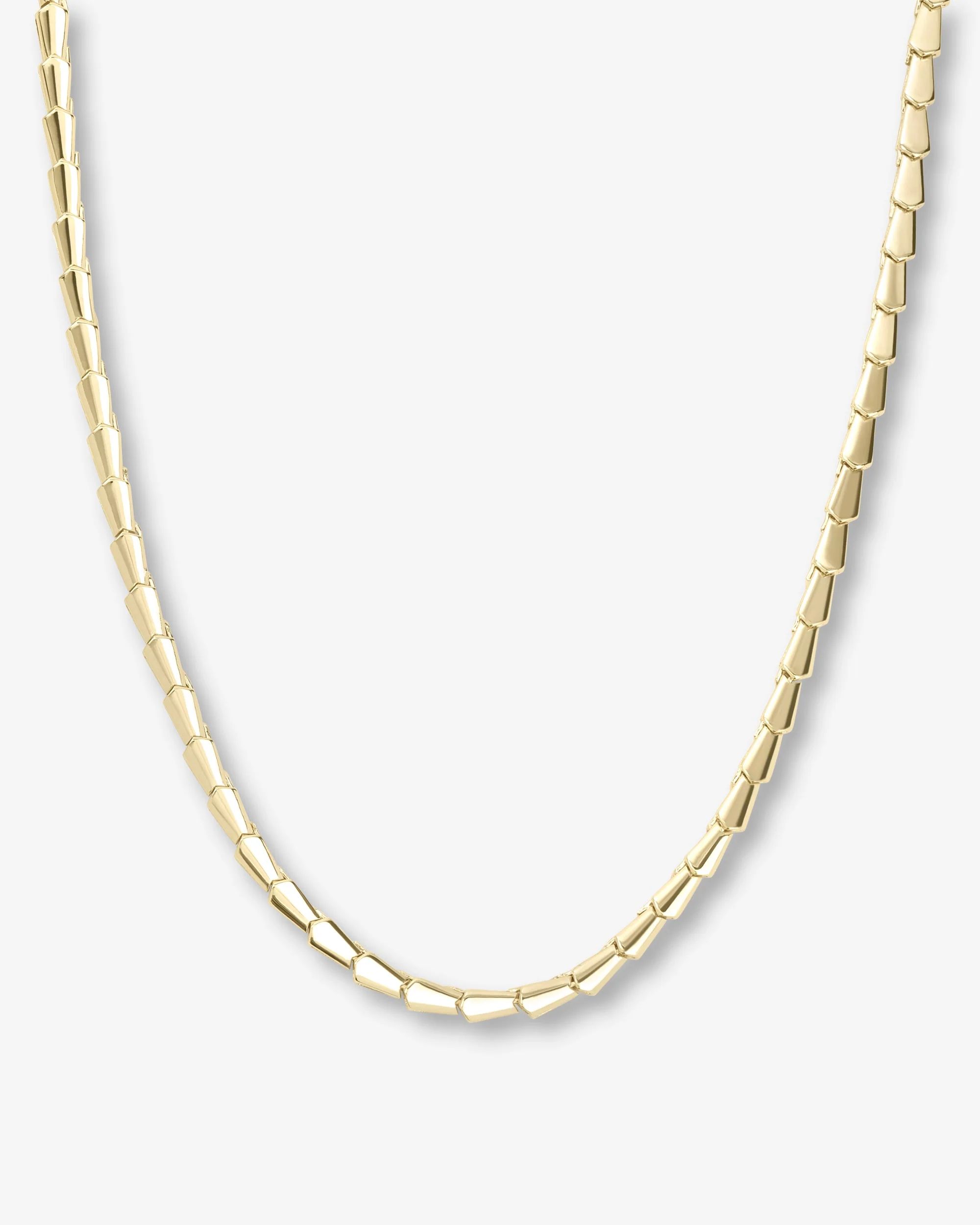 Serpent Collar Necklace 15" - Gold | Melinda Maria