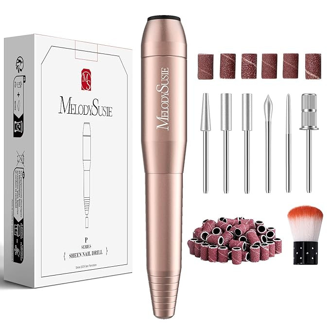 MelodySusie Electric Nail Drill Machine,PC120I Portable Electric Nail File Efile Set for Acrylic ... | Amazon (US)