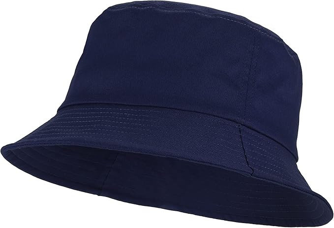 Umeepar Unisex Cotton Packable Bucket Hat Sun Hat Plain Colors for Men Women | Amazon (US)