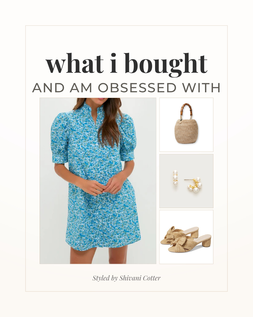 What I Bought & Can’t Stop Wearing 🤍 Preppy Summer Finds

I love this dress so much! It's lightweight, so flattering, and one of those throw-on-and-go pieces that instantly looks good! Paired with neutral heels, a classic straw bag with bamboo detail, and simple pearl earring, and you have the simplest outfit formula for summer.
Why this combo works:
• Blue floral mini dress = fresh, feminine, and flattering
• Neutral woven heels = elevate the look without feeling dressy
• Straw bag with bamboo handle = classic coastal texture
• Pearl huggies = timeless, everyday jewelry
This is my new go to brunch, vacation, dinner, or anything in between outfit!
Everything is linked in my LTK. Save this for your next summer outfit. 



#summerdress #casualdress #bluedress #preppy #summerstyle #sandals

#LTKootd #LTKgrwm