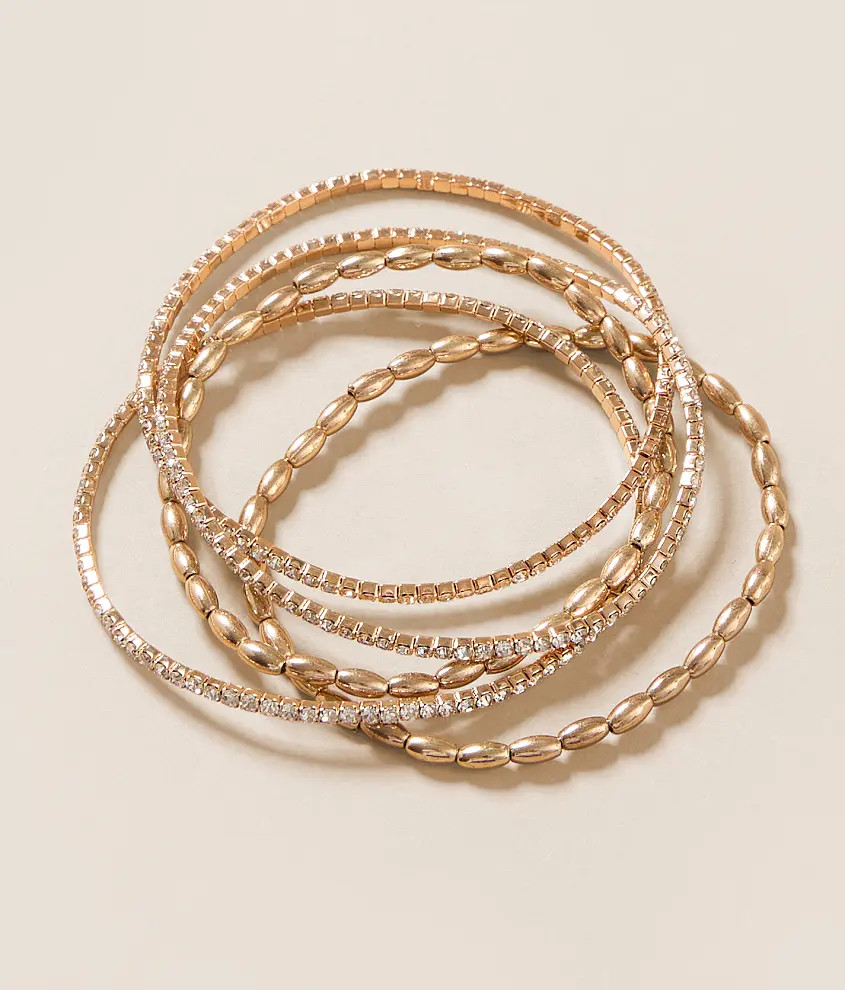 5 Pack Glam Bracelet Set | Buckle