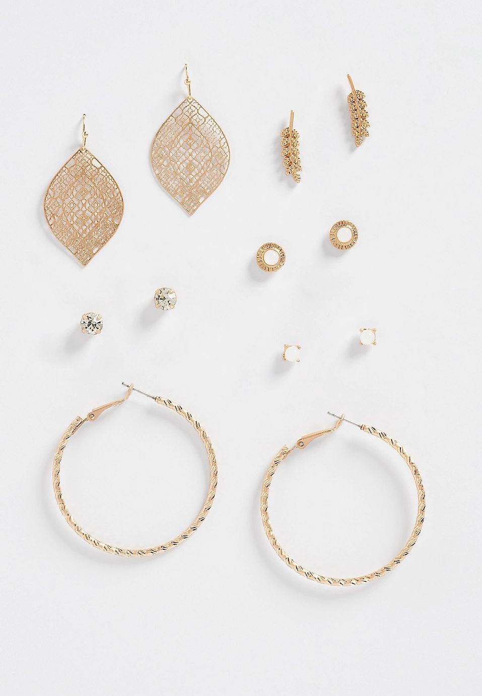 6pc gold earring set | Maurices