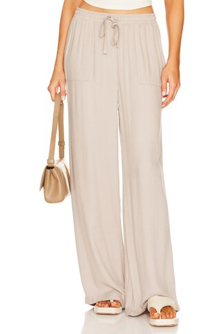 Bobi High Waist Pant in Tan from Revolve.com | Revolve Clothing (Global)