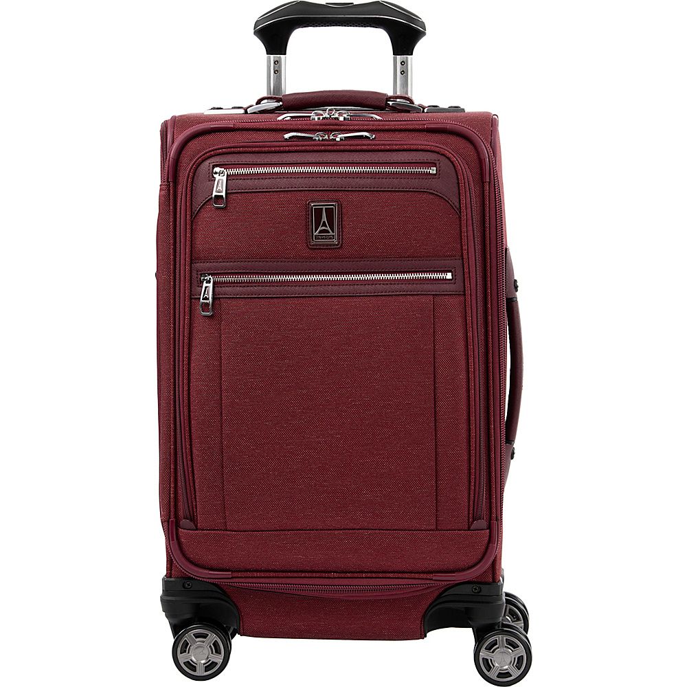 Travelpro Platinum Elite 21"" Expandable Carry-On Spinner Bordeaux - Travelpro Softside Carry-On | eBags