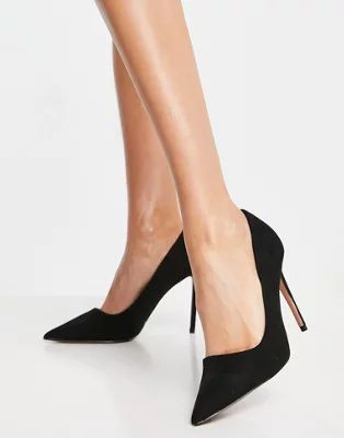 ASOS DESIGN Penza pointed high heeled pumps in black | ASOS | ASOS (Global)
