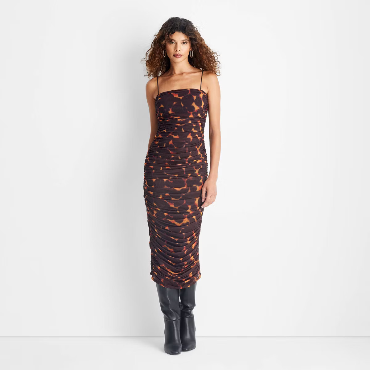 Women's Sleeveless Sheer Midi Dress - Future Collective | Target