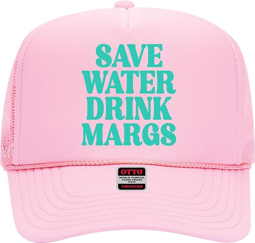 Save Water Drink Margs Trucker Hat - Trendy Vintage Funny Cute Graphic Cowgirl Country Tequila Ma... | Amazon (US)