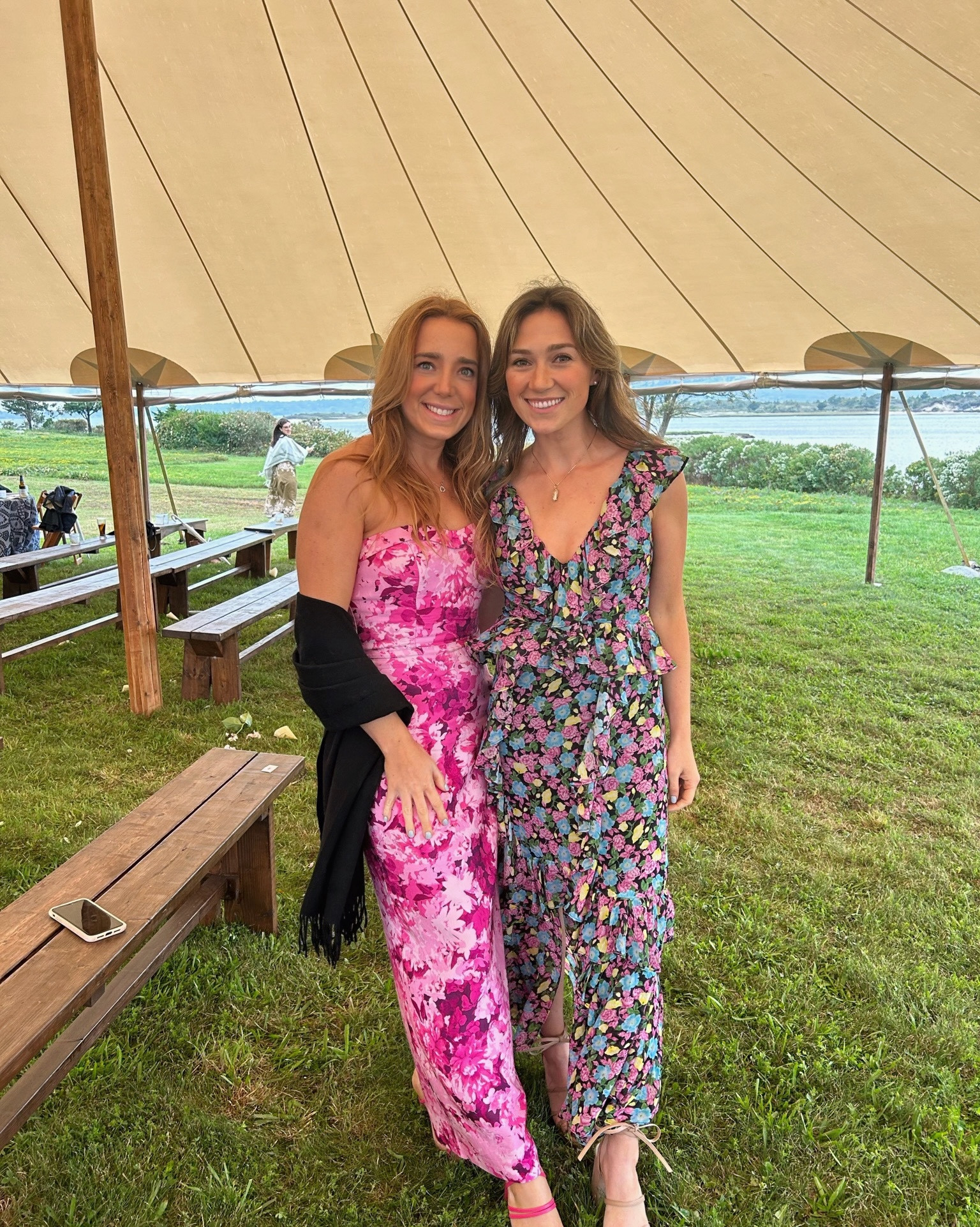 Looking for a wedding guest dress? Look no further rent runway has you covered!  Wearing this pink midi dress from rent the runway at my Cousins wedding in Martha vineyard! This dress is perfect for spring/summer/fall outdoor weddings! 

#LTKWedding #LTKStyleTip