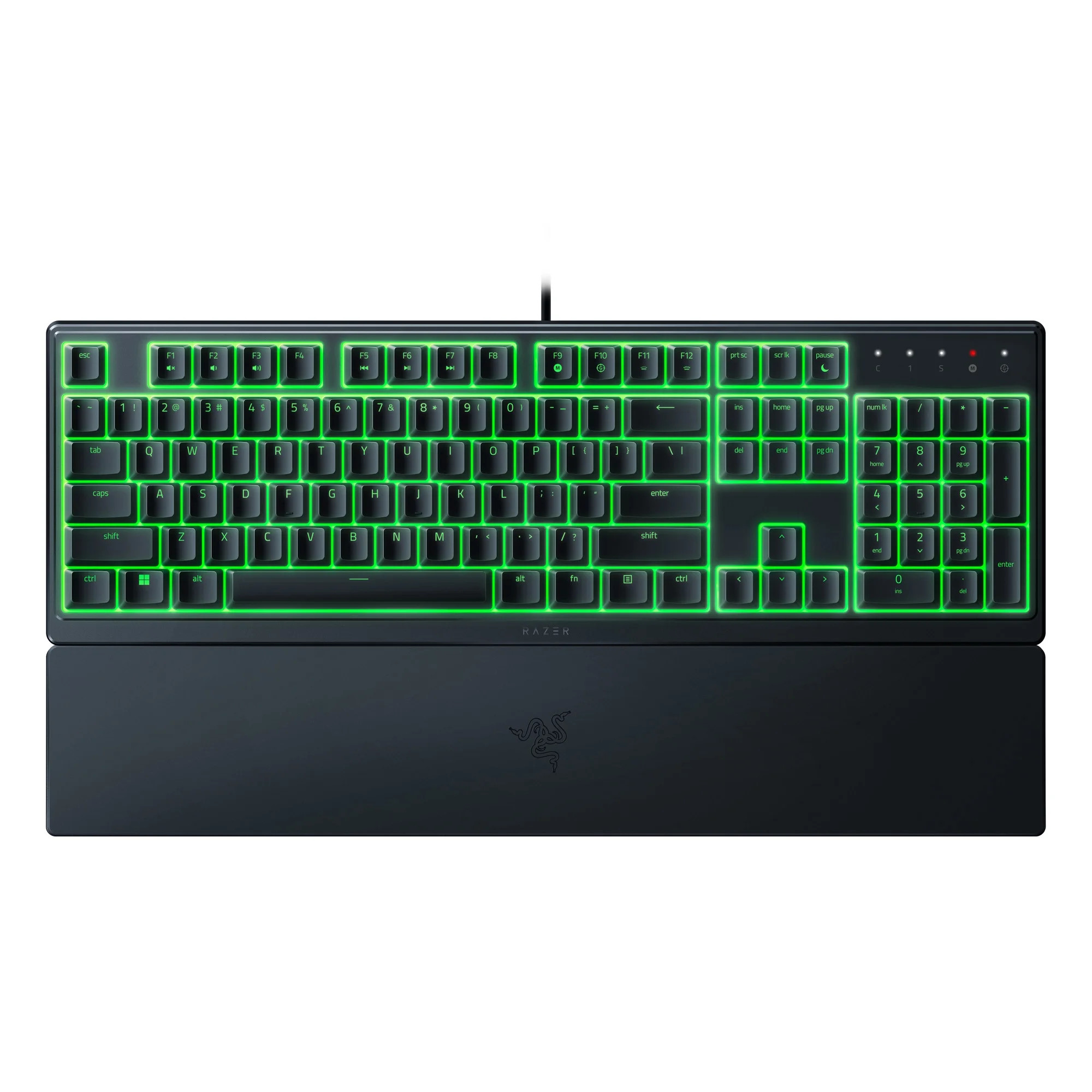 Razer Ornata V3 X Full-Size Wired Membrane Gaming Keyboard for PC, Chroma RGB, Wrist Rest, Black | Walmart (US)