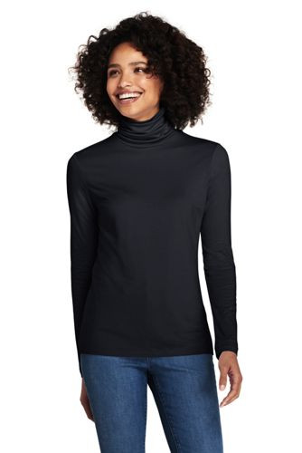 Women's Shaped Layering Turtleneck | Lands' End (US)