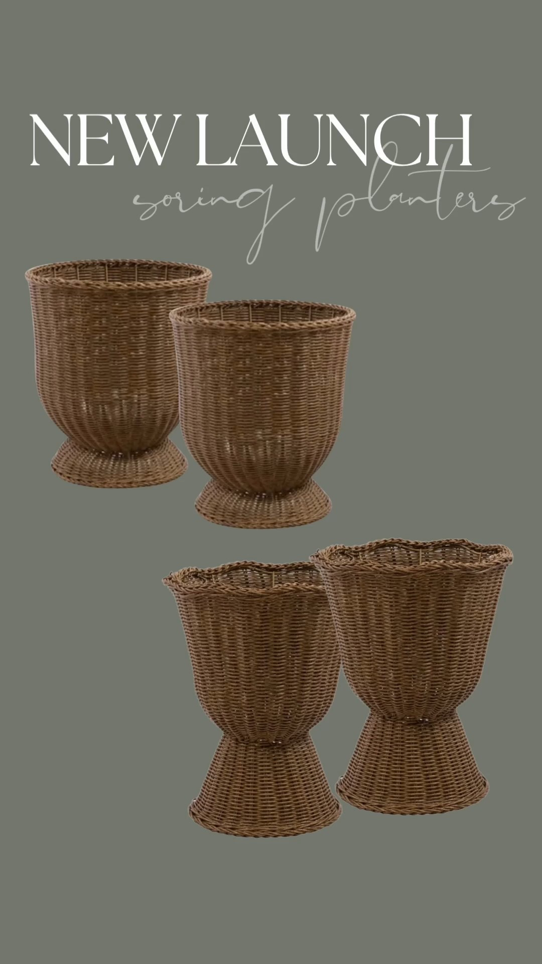 Gorgeous outdoor wicker planters! These typically cost hundreds of dollars but these walmart prices are insane! 

#LTKFindsUnder100 #LTKHome #LTKSeasonal