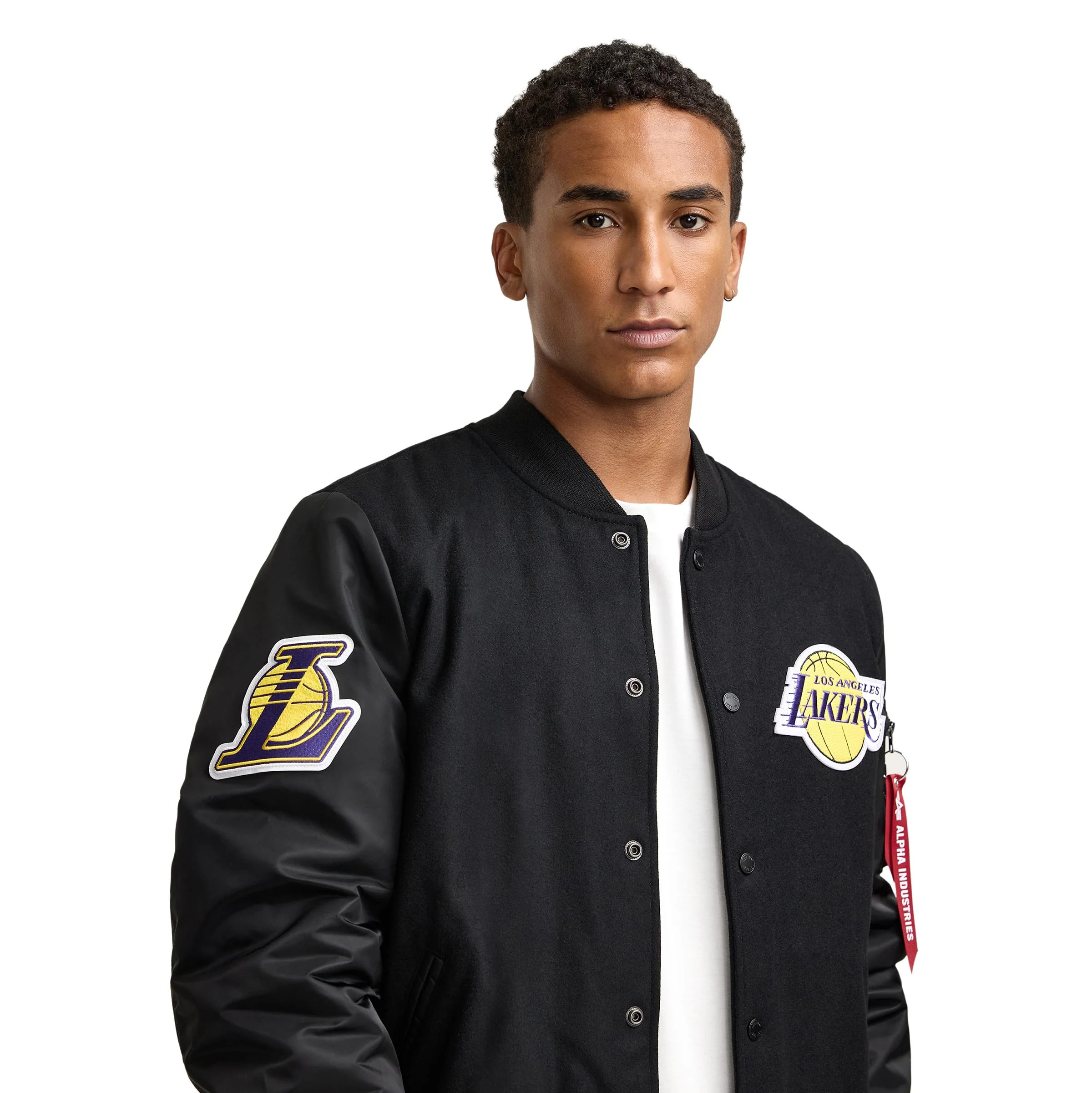 Alpha Industries x Los Angeles Lakers MA-1 Wool Varsity Jacket | New Era