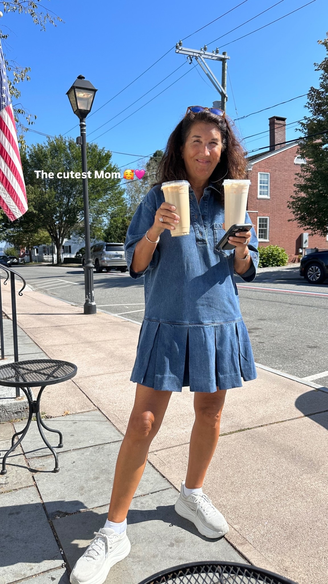 Denim dress for Fall!!! 

My Mom is 5’8 and wore a large! She suggests ordering TTS!