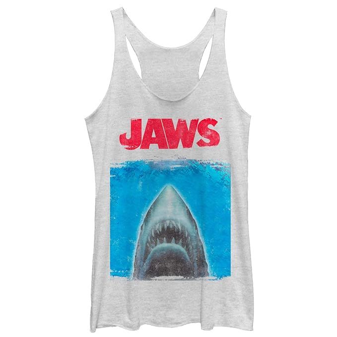 Jaws Women's Shark Movie Poster Racerback Tank Top | Amazon (US)