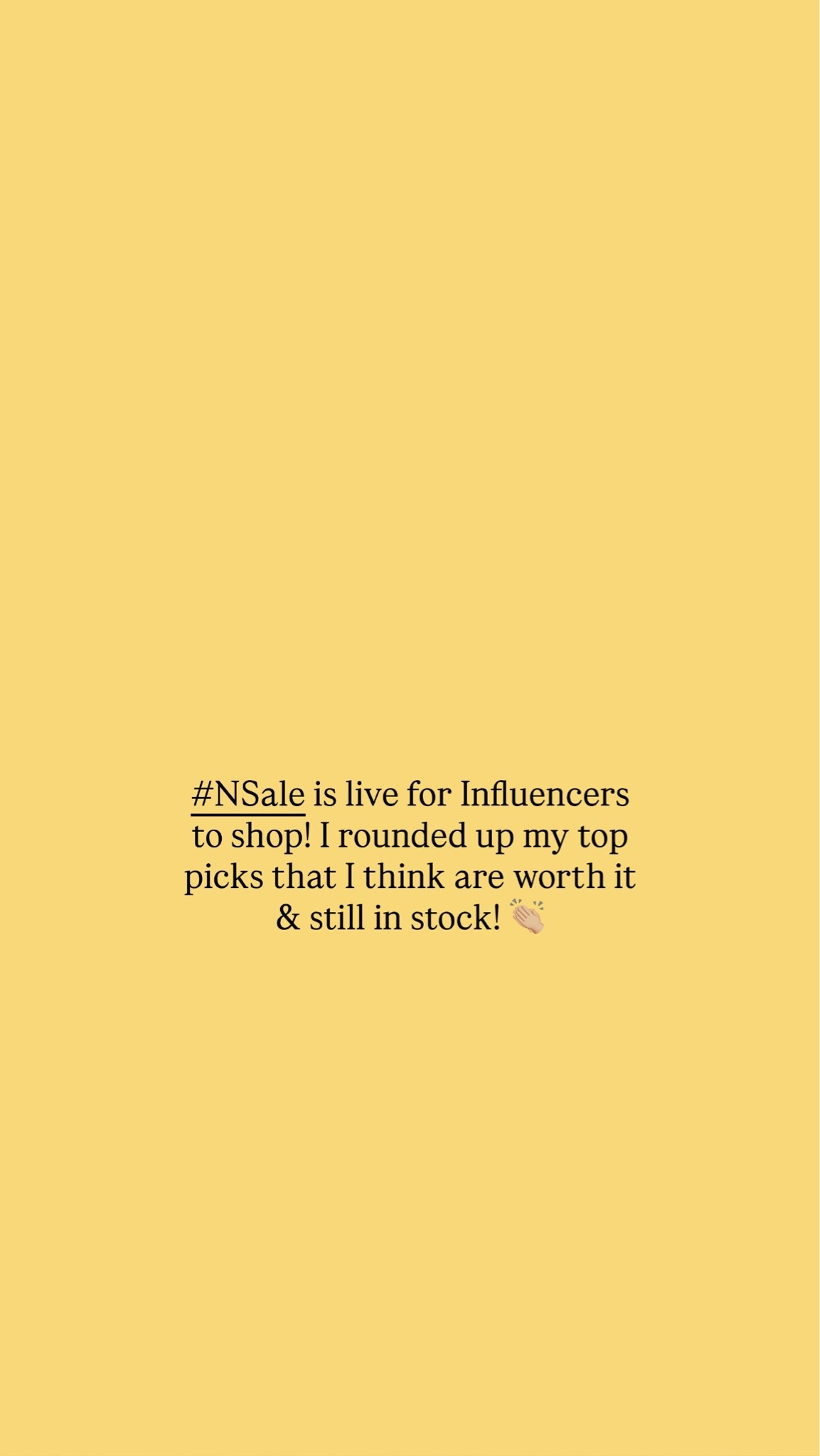 NSale top picks!!