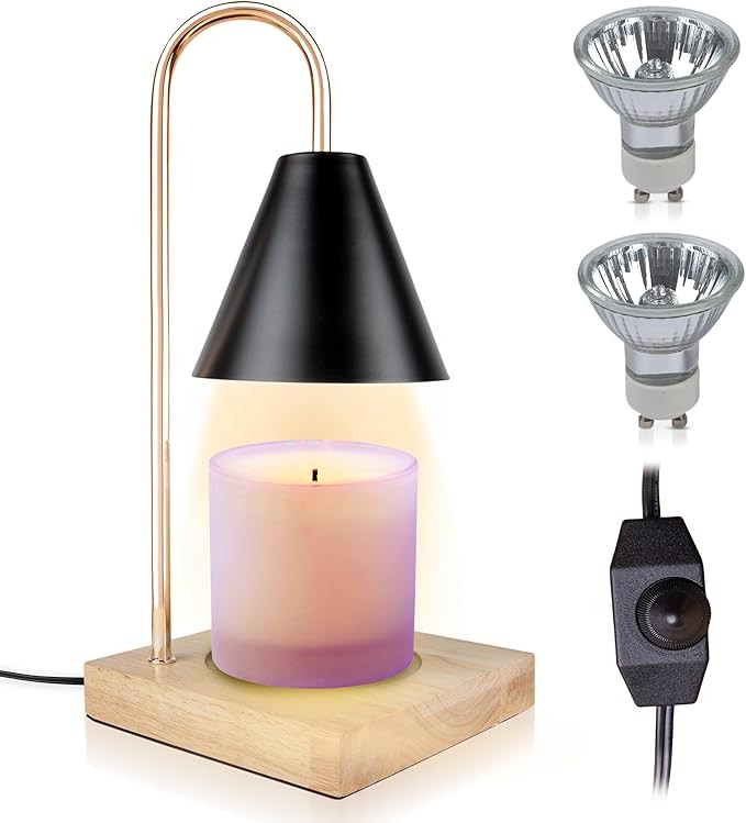 Priville Home Candle Warmer Lamp for Jar Candles, Dimmable Candle Lamp, Stylish Electric Candle W... | Amazon (US)