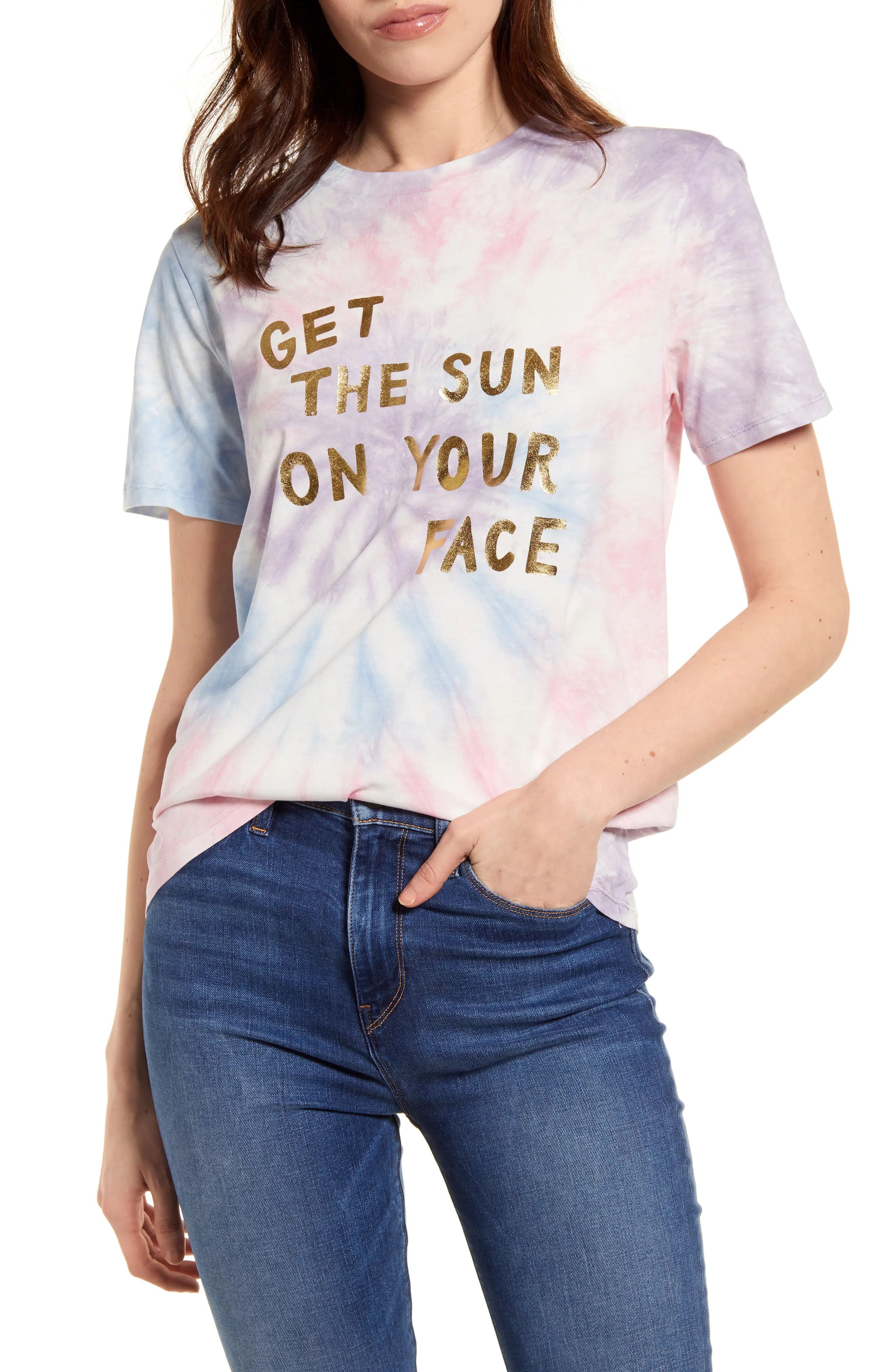 Women's Ban. do Sun On Your Face Classic Graphic Tee, Size Small - Purple | Nordstrom