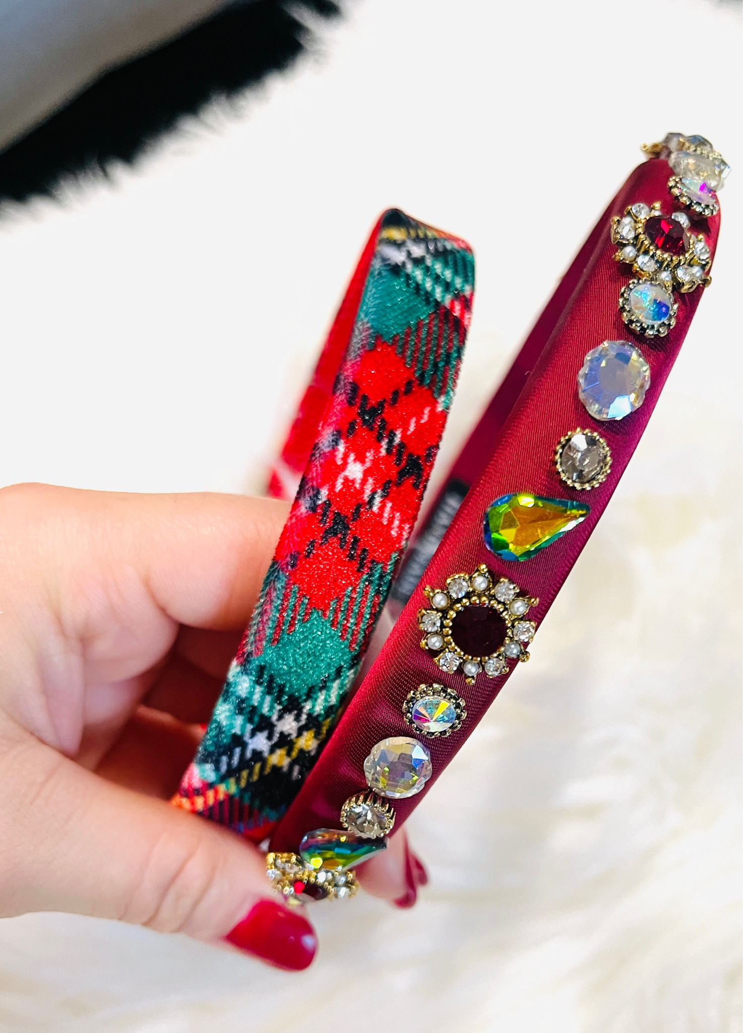 Become your cutest self with these headbands perfect for your next party or event, it absolutely elevates any outfit!🤗❤️🎄Right one is sold out, linked similar ones below, all affordable, order now in  time for your Christmas party!🎅🤶🎄🎄




#ltkgiftguide #ltkaccessories #headbands #plaidheadbands #christmasheadband #ltkU #ltkworkwear #ltkfindsunder100 #ltkstyletip #vicicollection #headband #redheadband #hairband #plaid 

#LTKSeasonal #LTKFindsUnder50 #LTKHoliday