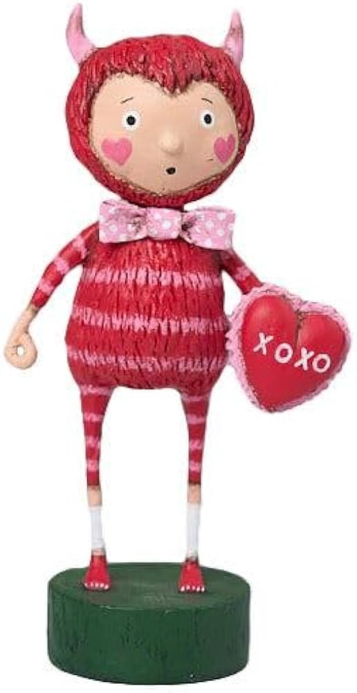ESC Lori Mitchell Valentine's Day Spring Love Monster with XOXO Heart Sign Figurine, 5.5 Inches T... | Amazon (US)