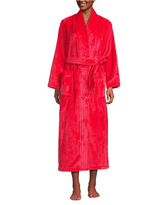 Women's Cozy Plush Long Wrap Robe | Macy's