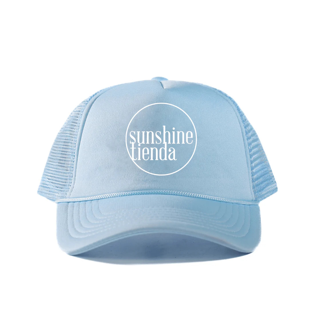 Sky Blue Sunshine Tienda Trucker Hat | Sunshine Tienda