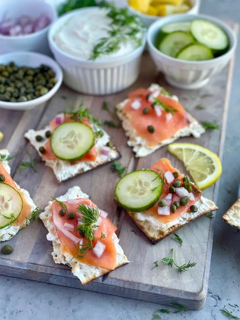 While I’m not Jewish and don’t celebrate Passover with my family, it’s one of my favorite times of the year because of all the wonderful food and gatherings with friends. The most iconic menu item is of course matzo, so I wanted to come up with a couple recipes using the traditional Passover food since I won’t be able to attend any seders this year. Inspired by my recent crostini kick (like my Roasted Grape Crostini), I channeled my inner New Yorker for the Lox and Schmear Crostini and combined some of my favorite flavors for the Bruschetta Crostini. 



#LTKfoodie #LTKSeasonal