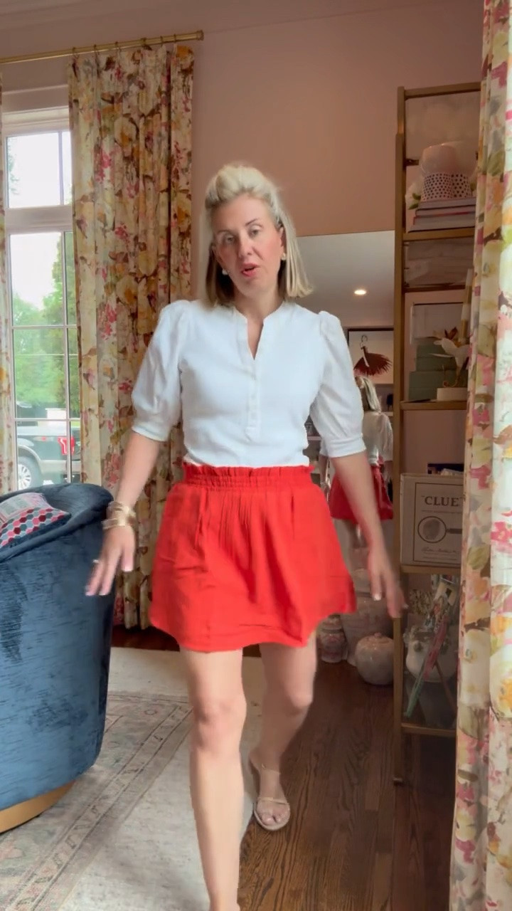 Such a cute look and so budget friendly! I’m in xs top, small skort and 8 sandal tts.

#LTKdayinmylife #LTKmomlife #LTKSeasonal