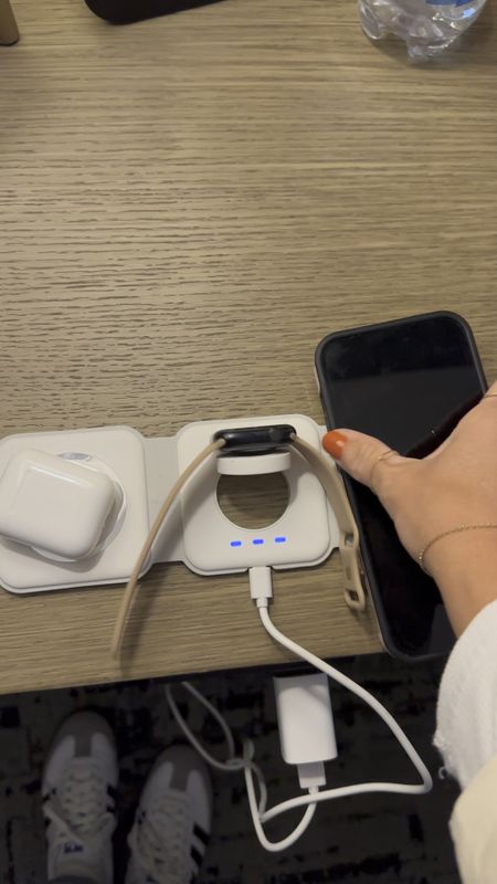 the besttttt travel phone charger! It folds up and it’s magnetic. It can charge 3 devices at once including AirPods, Apple Watch and iPhone or 2 iPhones! 

#LTKVideo #LTKfindsunder50 #LTKtravel