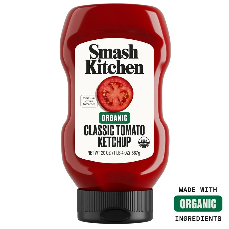 Smash Kitchen Organic Tomato Ketchup, 20 oz Bottle | Walmart (US)