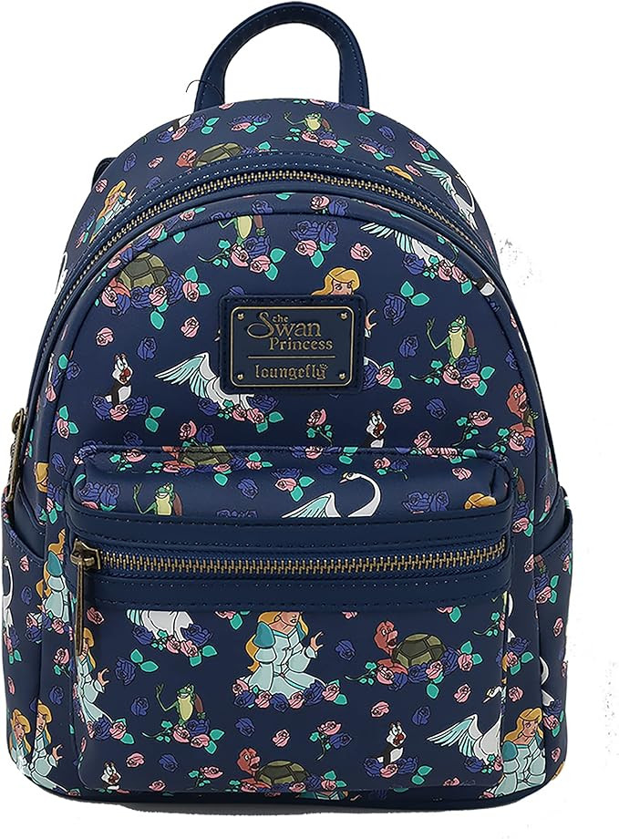 Loungefly Swan Princess and friends AOP Limited Edition Double Strap Handbag | Amazon (US)