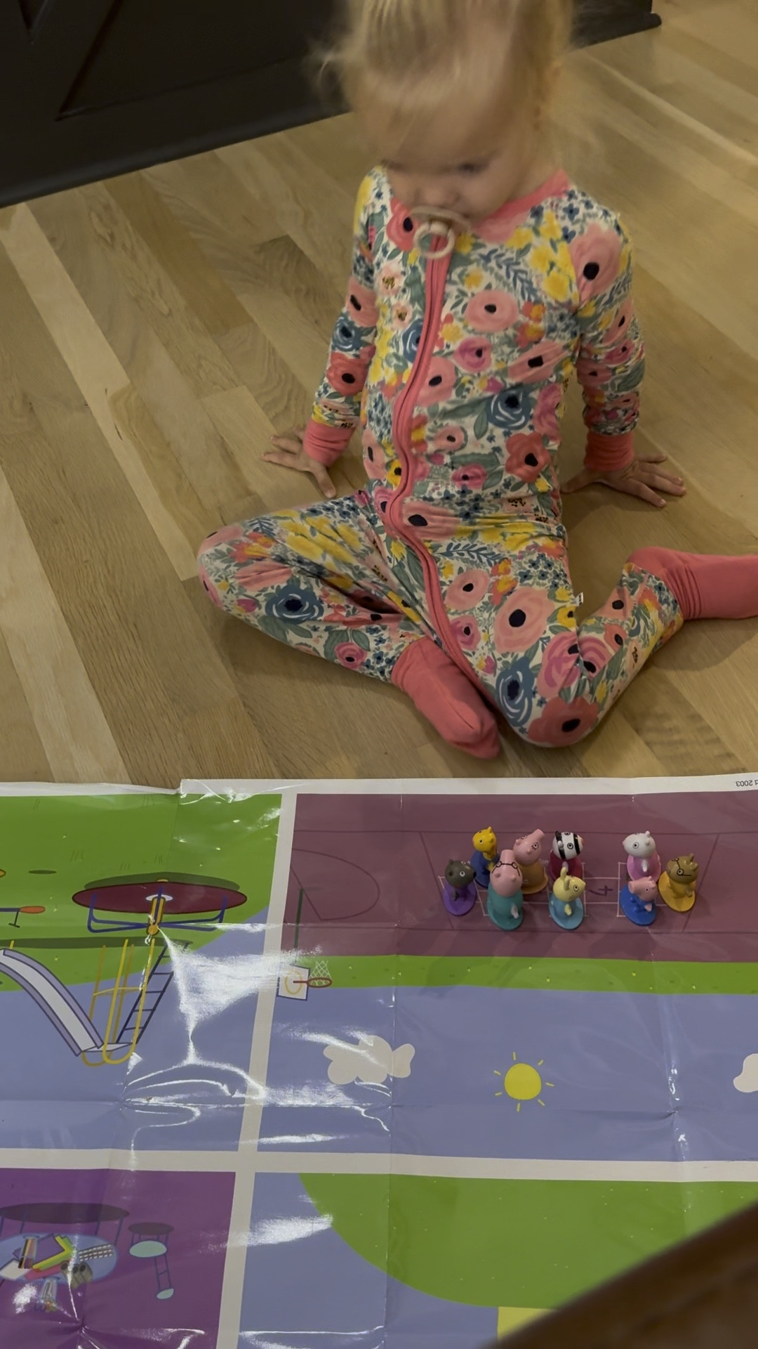 My 2 year old has sat and played with this peppa pig busy book all morning lot. I’ve gotten to drink an entire hot cup of coffee and watch her creativity. Perfect for travel, entertainment while in the car, or just when you need a minute. Independent play is so important and i am so thankful we found this! 

It’s on sale today for $11!👏🏻

Her pjs are little sleepies (our fav) bamboo pajamas and they fit forever!! 

#LTKCyberWeek #LTKKids #LTKGiftGuide