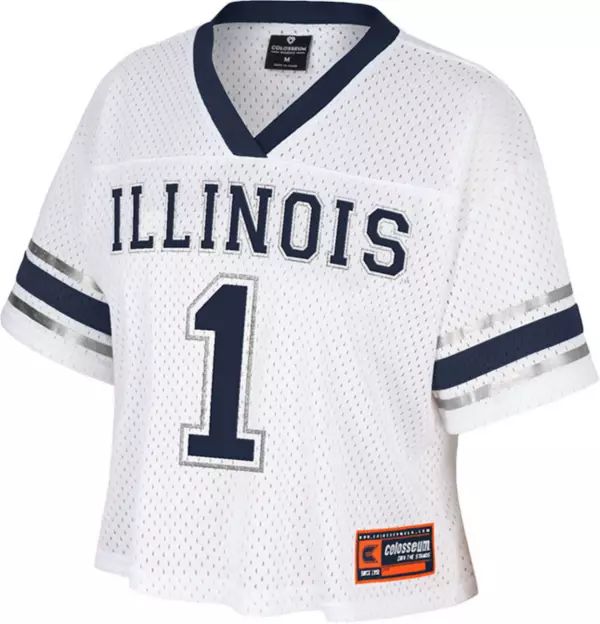 Colosseum Women's Illinois Fighting Illini White Cropped Jersey | Dick's Sporting Goods | Dick's Sporting Goods