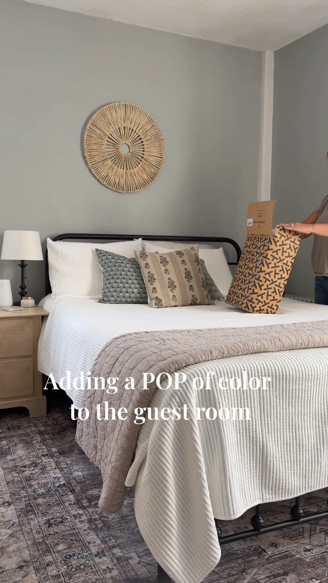 Couldn’t resist adding a little color to the guest room!  Was planning to use this set as an end of bed blanket but could’t resist trying it on the whole bed!  The details in their bedding sets is unmatched- ruffles, texture- give me all of it!! So good!  And for a purple girl this color is so pretty! 
#guestroom #summerbedding #amazonprimedeals

#LTKdayinmylife #LTKHome