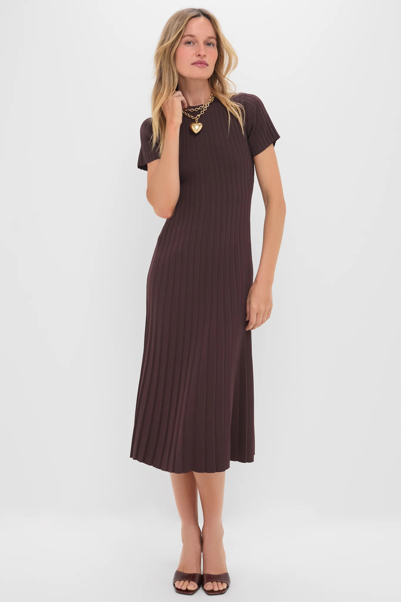 Chocolate Knit Murphy Swing Midi Dress | Tuckernuck (US)