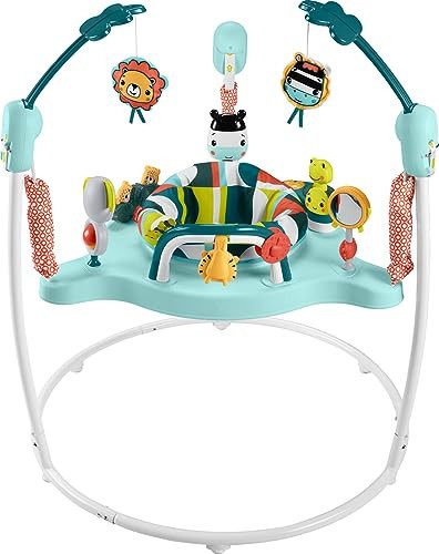Fisher-Price Baby Bouncer Colorful Corners Jumperoo Activity Center with Music Lights Sounds & Developmental Toys | Amazon (US)