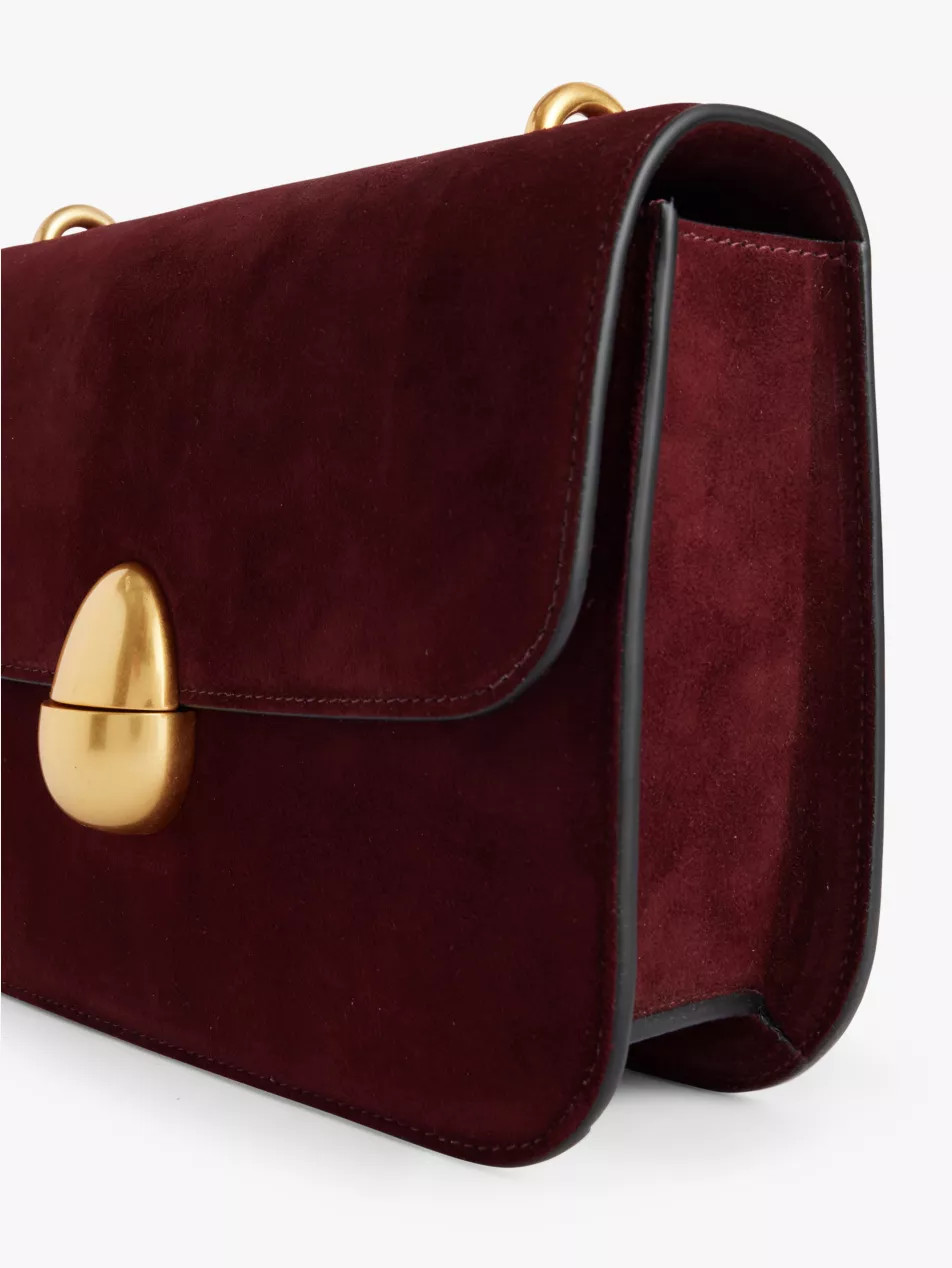 Phoenix adjustable-strap suede cross-body bag | Selfridges