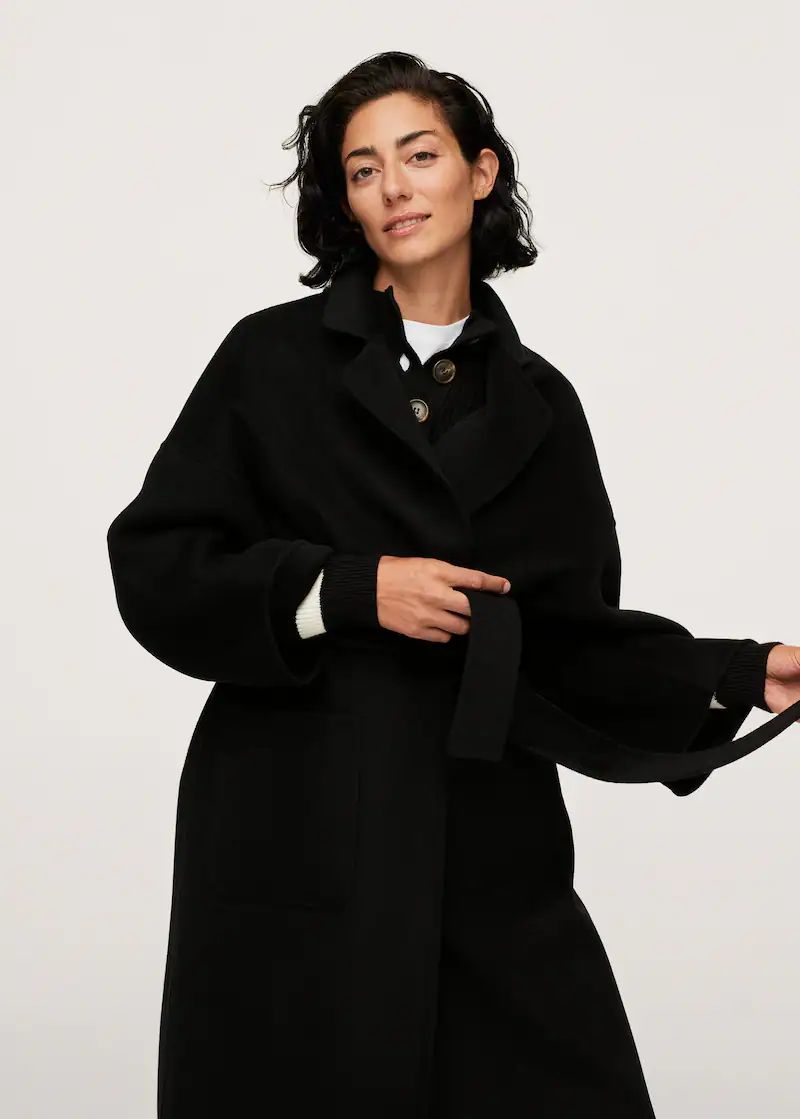 Wool handmade coat | MANGO (UK)