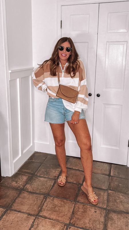 Super cute outfit for spring
The sweater is so oversized and cozy, and on sale 60% off!! Only $27.98

These shorts are on sale for $17.50 and they fit just like Madewell 

These sandals are
 so comfy true to size and only $39.90

You can save 20% off your first purchase at  Nisolo and get this leather Crossbody bag with my code DELPHAJEWEL20



#LTKstyletip #LTKfindsunder50 #LTKsalealert
