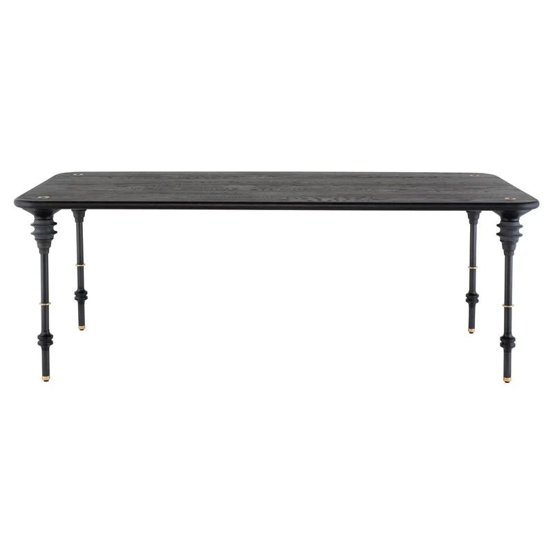 Kimbell Dining Table in Charred Oak by District Eight – BURKE DECOR | Burke Decor