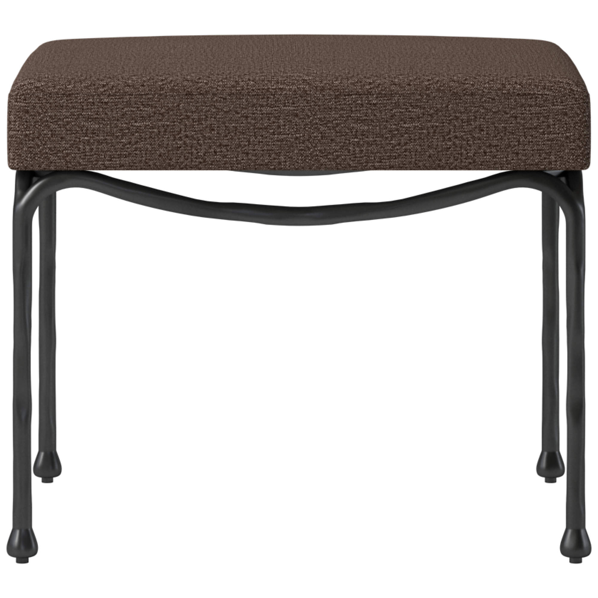 Journey Terracotta Red Velvet Stool | CB2