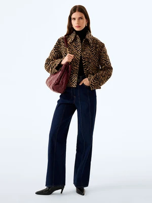 Atticus Jacket in Brown Animal | OMNES UK