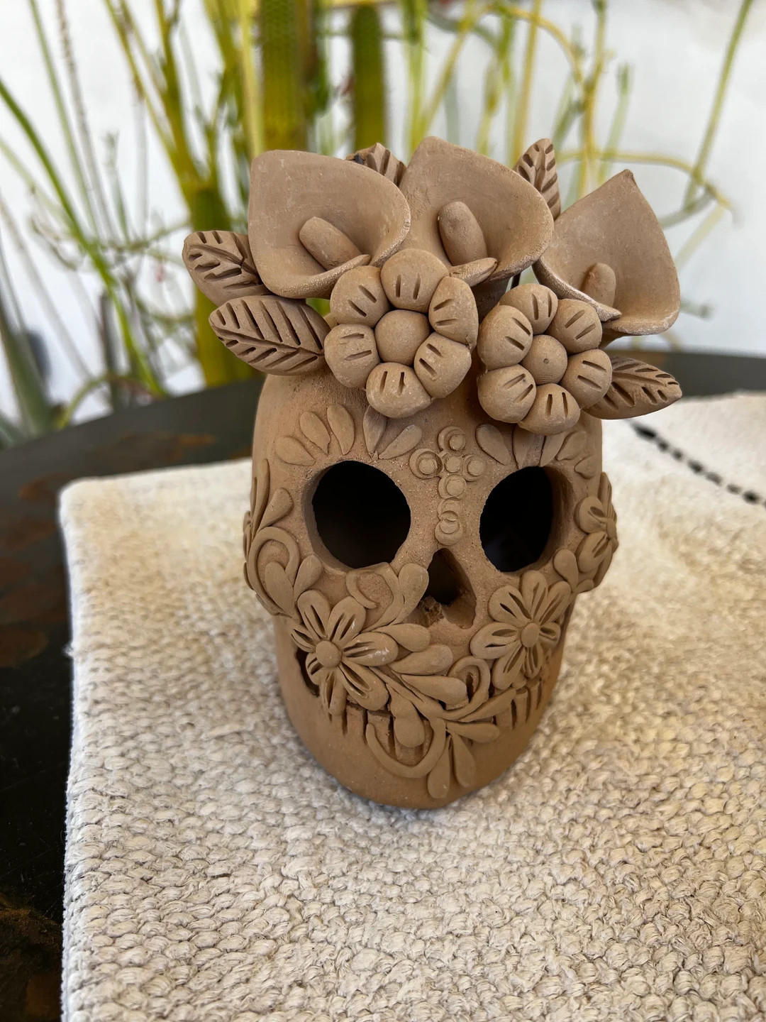 Day of the Dead Clay Skull, Small | Etsy (US)