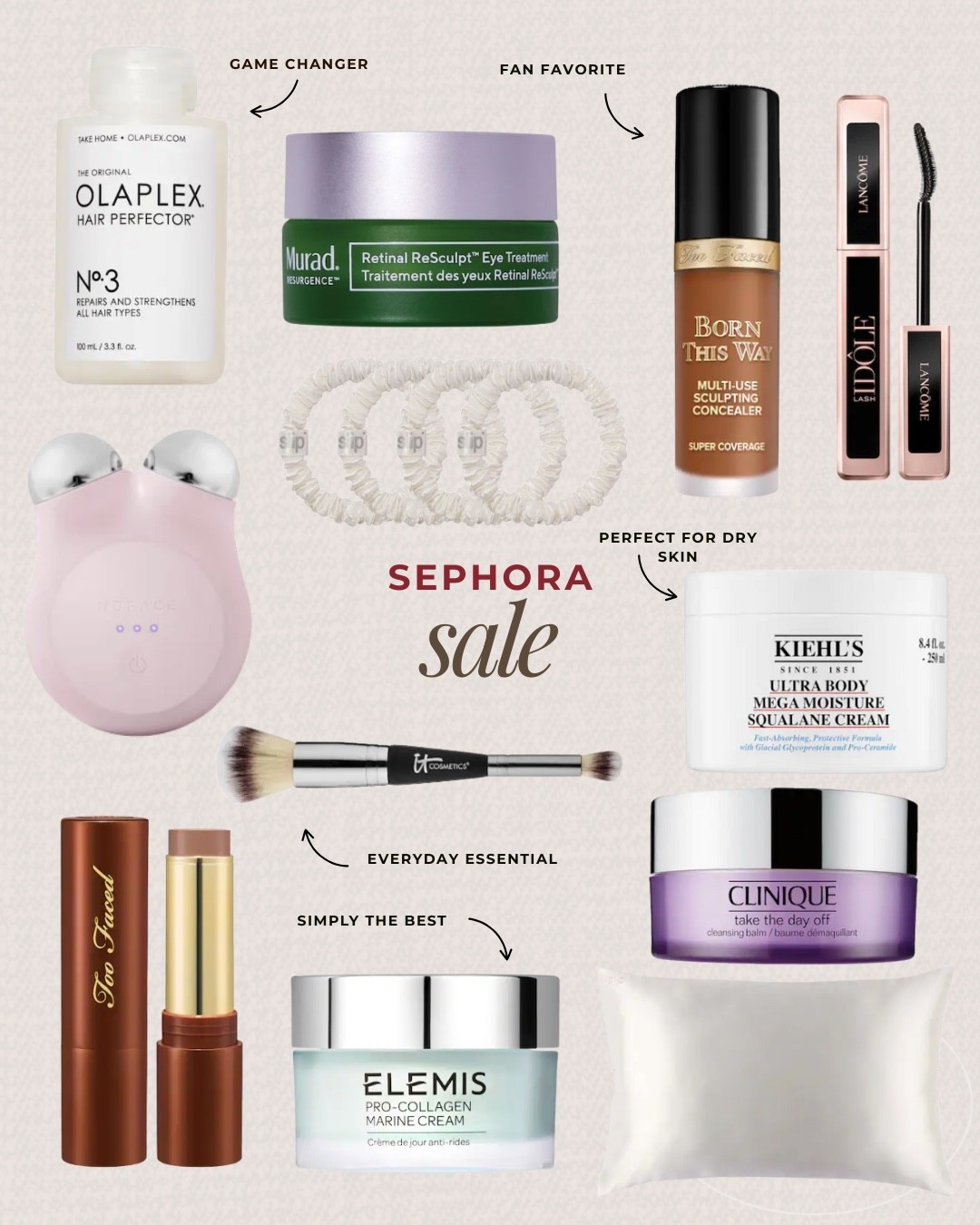 Don’t miss out on the annual Sephora sale happening now! Perfect time to try out some new products or stock up on your everyday essentials! These are a few of my favorite products like the two face bronzer stick, Lancôme mascara, and kiehl’s moisturizer! 

#LTKGiftGuide #LTKFindsUnder100 #LTKBeauty