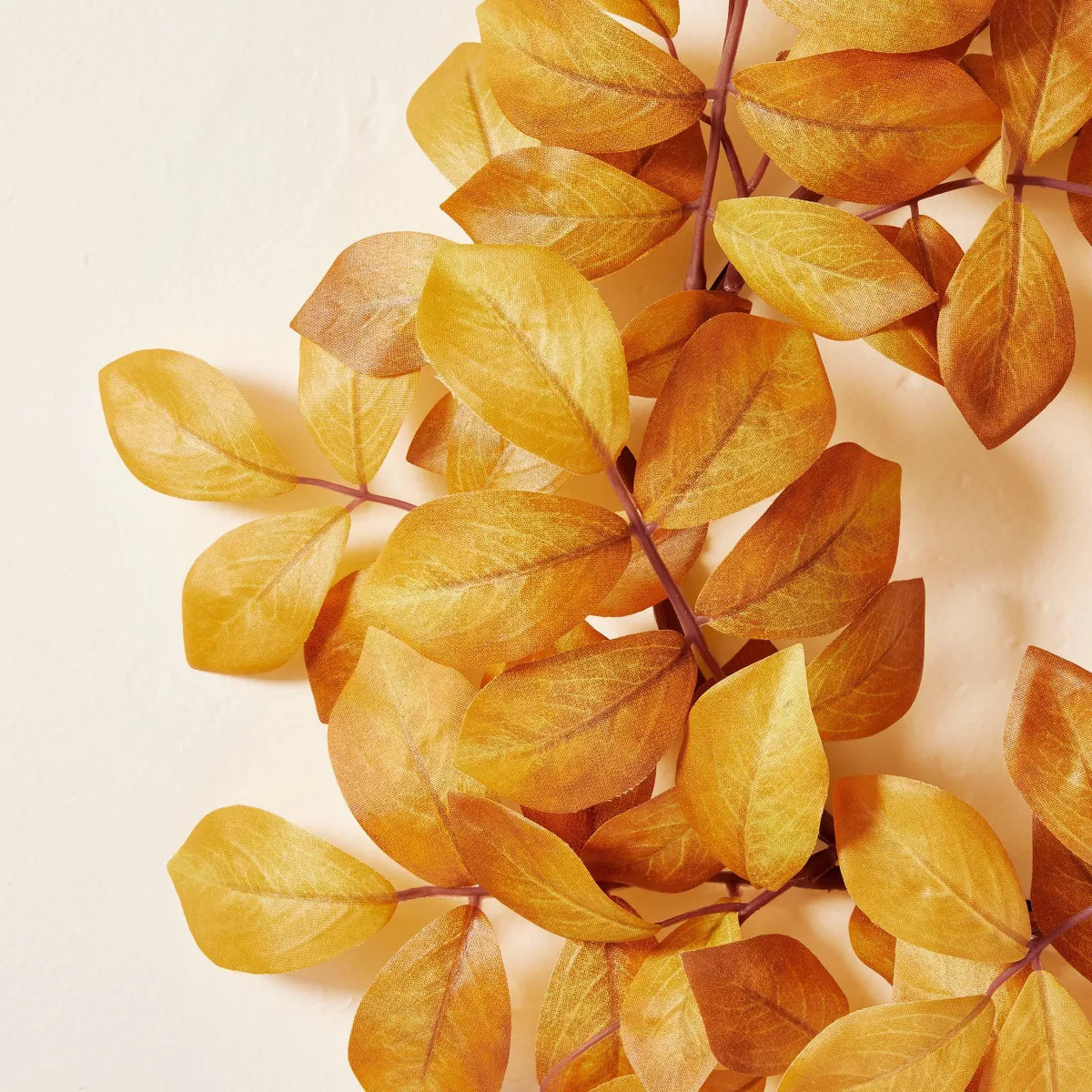 Faux Golden Ash Leaf Wreath - Hearth & Hand™ with Magnolia | Target