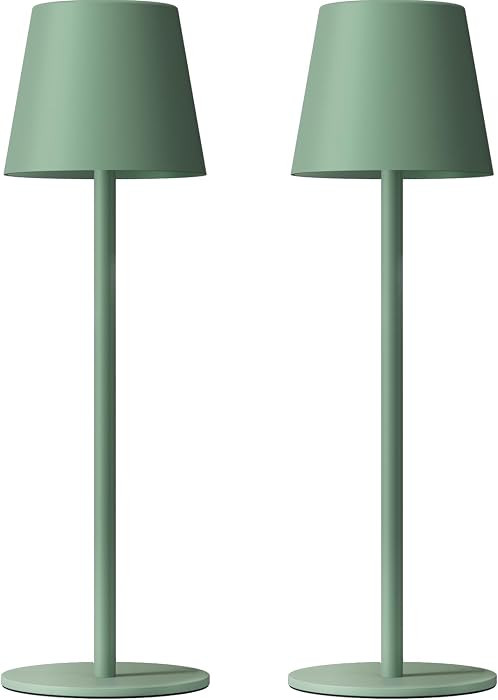 Kakanuo Cordless Table Lamp Rechargeable Green - KK 2 Pack 5000mAH Battery Operated Lamp for Dini... | Amazon (US)