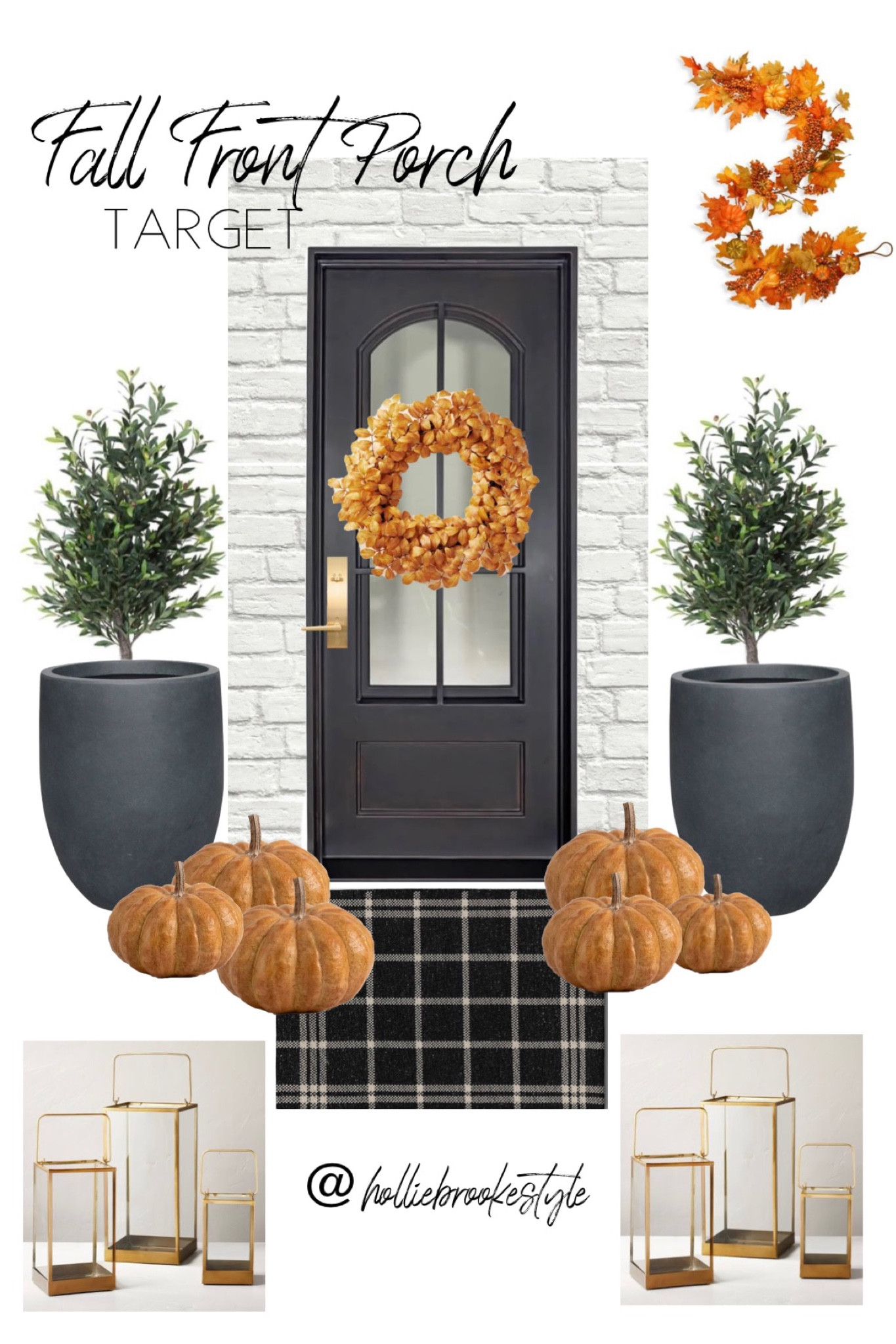 Fall front porch inspo from Target 

Faux olive trees
Outdoor planters
Fall wreath
Front porch decor
Fall porch
Fall entry
Gold lanterns
Pumpkins 

#LTKhome #LTKSeasonal #LTKstyletip