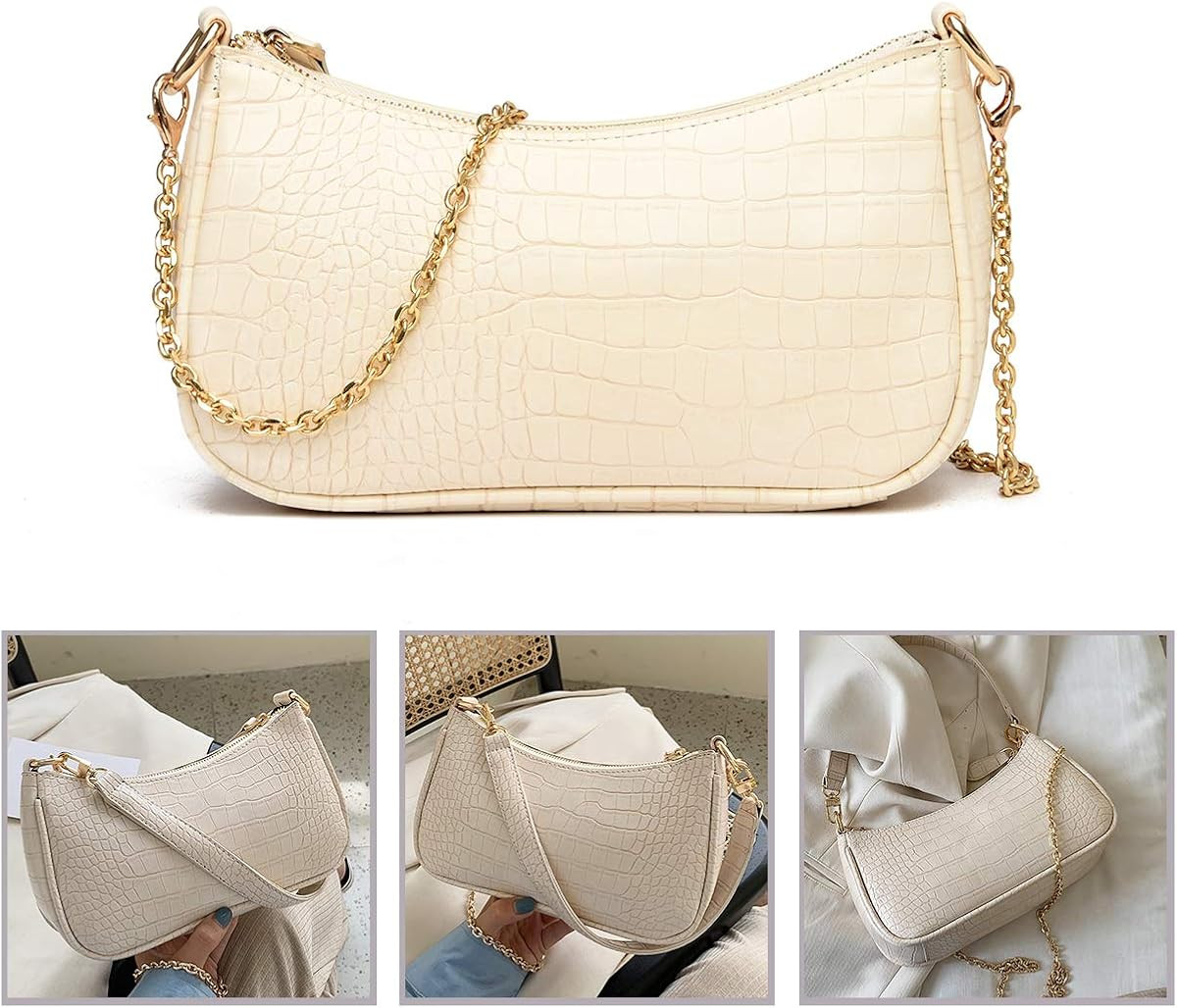 DOREAMALOE Shoulder Bag Retro Classic Purse Clutch Shoulder Tote HandBag with Zipper Closure for ... | Amazon (US)