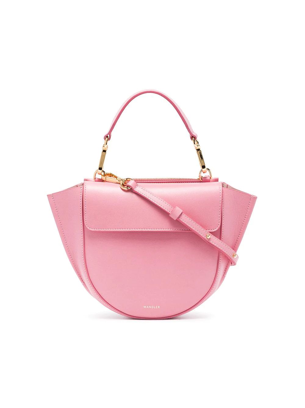 Wandler pink Hortensia mini leather shoulder bag | FarFetch US