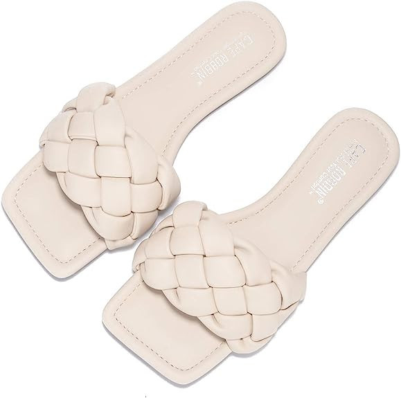 Cape Robbin Vagabond Sandals Slides for Women, Woven Womens Mules Slip On Shoes | Amazon (US)