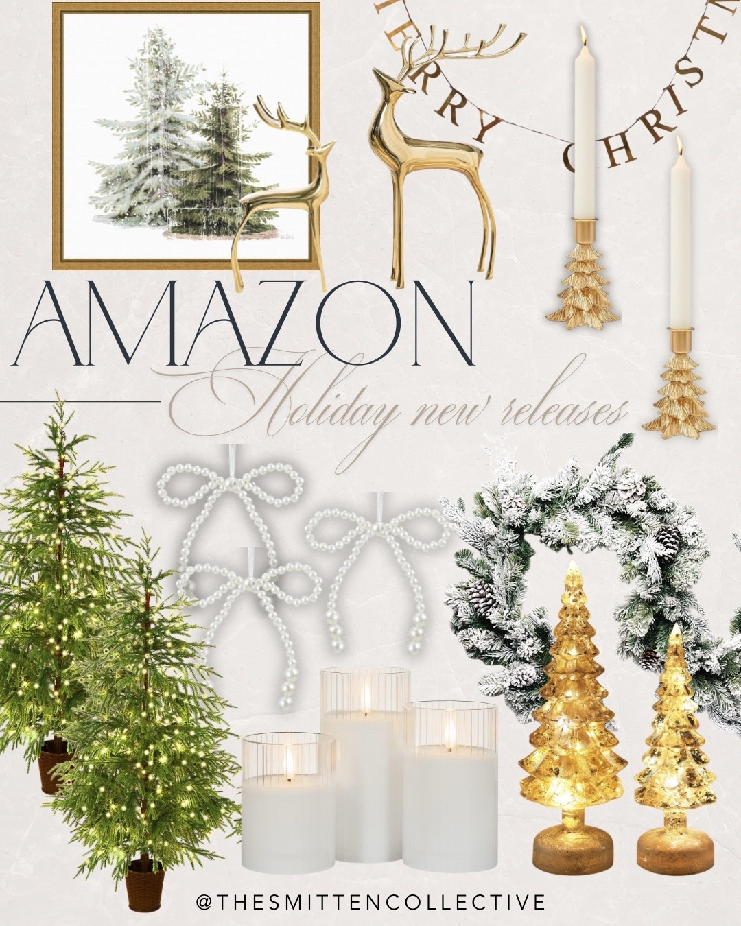 Amazon holiday new arrivals are here! Loving the mix of timeless greenery, glowing candles, and festive gold accents. ✨ Perfect little touches to make your home feel merry + bright this season. 

Amazon, Amazon holiday, amazon home, holiday decor, Amazon new releases 

#LTKHome #LTKSeasonal #LTKStyleTip